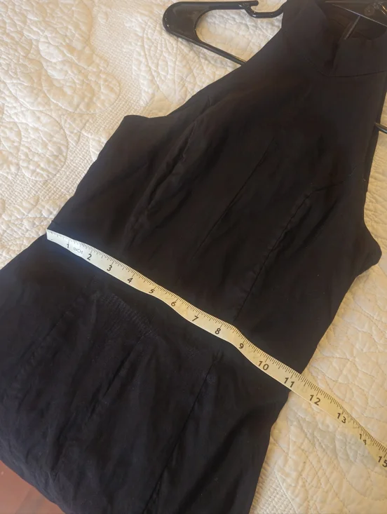 Antropologie Midi Black Dress XXS - Picture 5 of 7